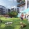 A 3D design view of the bark park area for dogs at Lyra by Radius